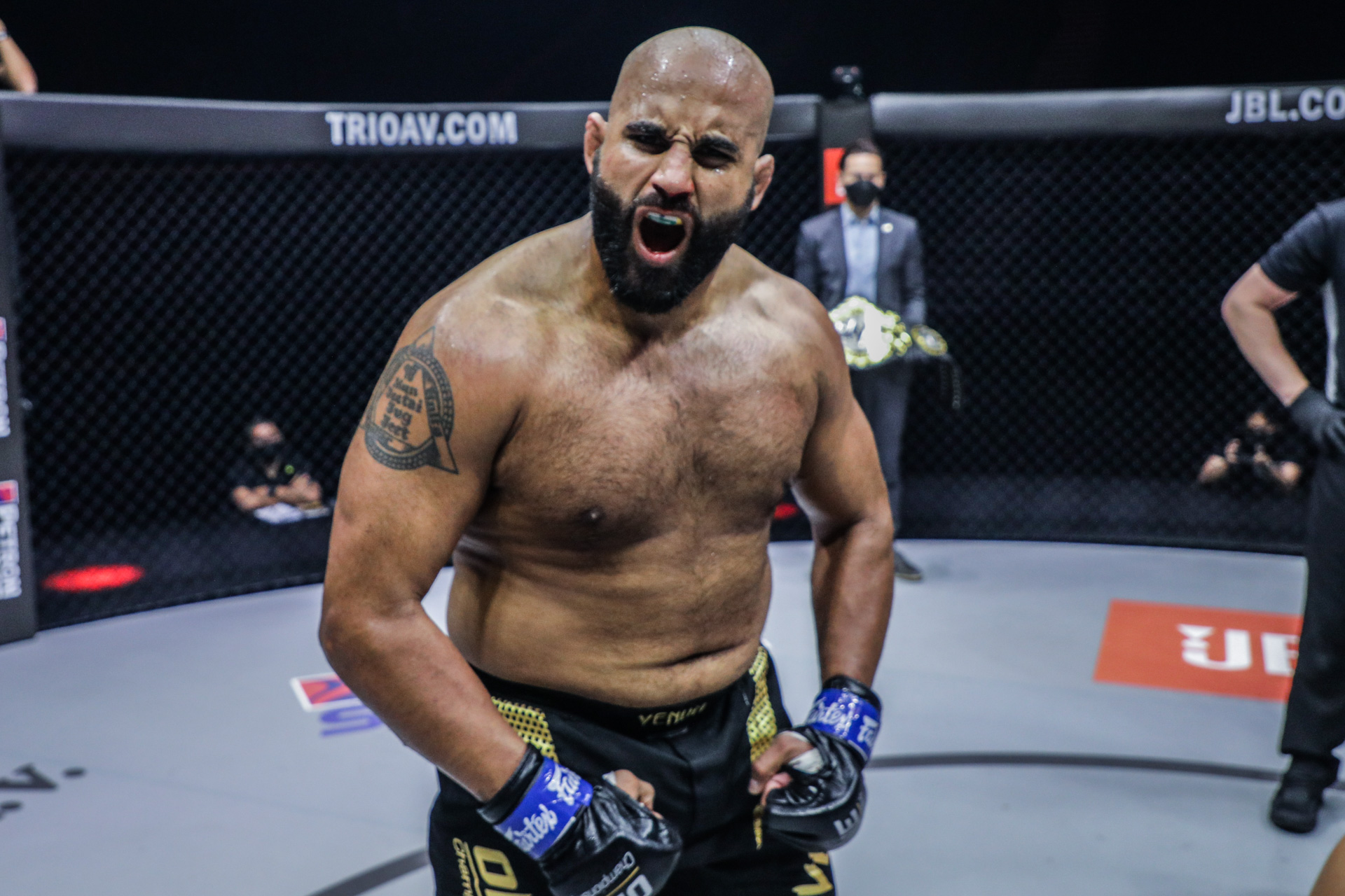 Scenes from the ONE Heavyweight World Title fight between Arjan Bhullar and Brandon Vera at ONE: DANGAL on 15 May