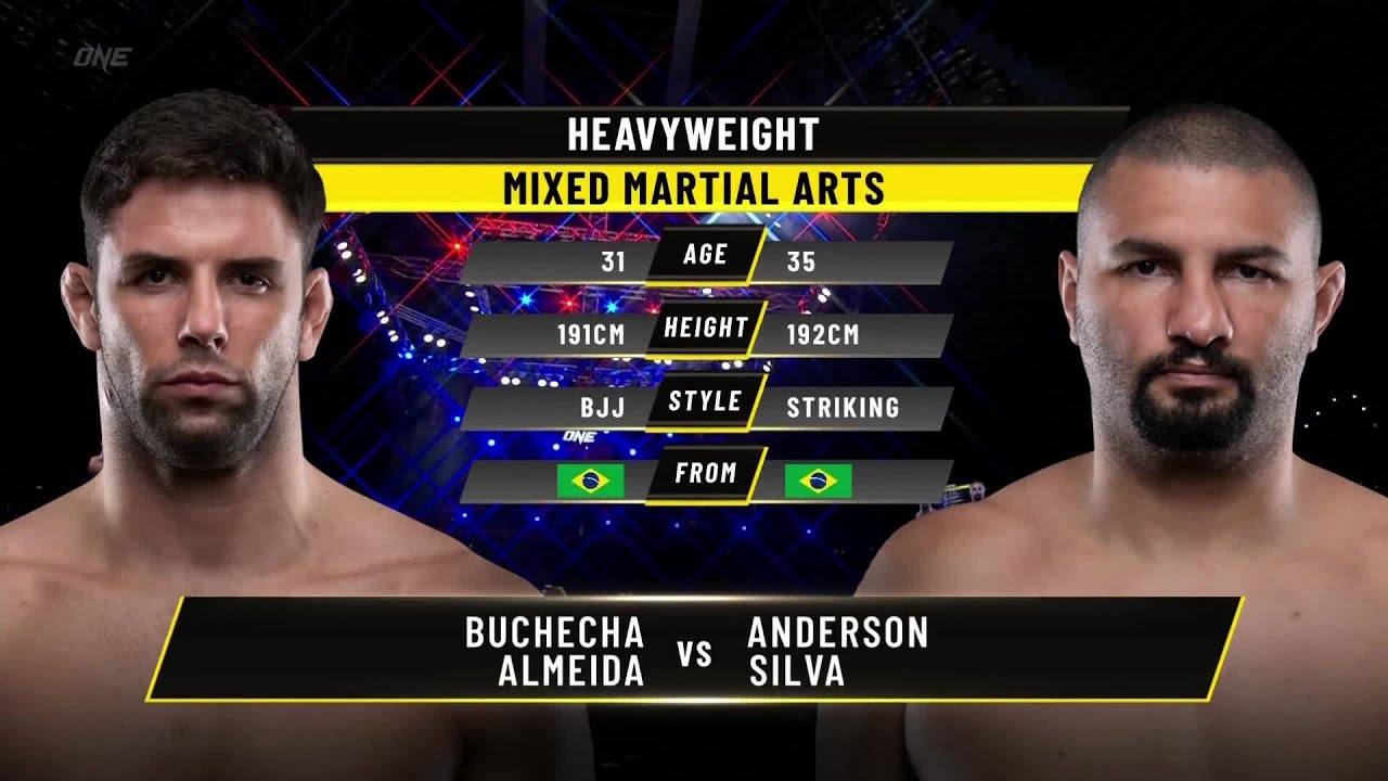 buchecha vs anderson silva one championship full fight