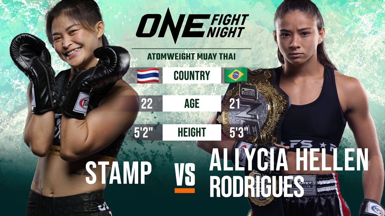 intense muay thai brawl stamp fairtex vs allycia hellen rodrigues