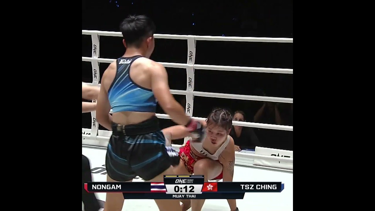 Nongam DROPS her opponent en route to a unanimous decision win  #ONEFridayFights62