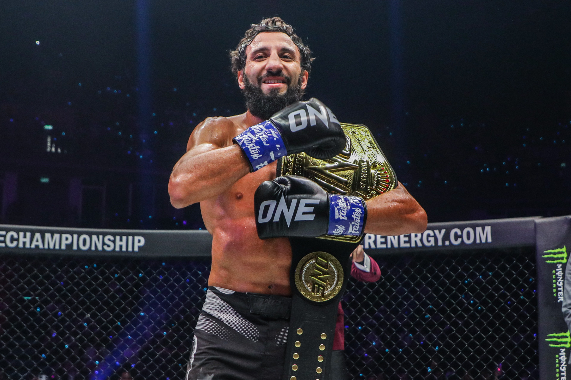 Chingiz Allazov wins the ONE Featherweight Kickboxing World Championship belt at ONE Fight Night 6