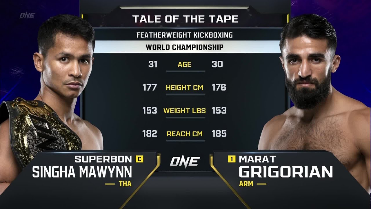 superbon vs marat grigorian one championship full fight